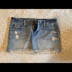Abercrombie Lace Denim Skirt